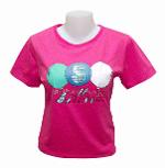 F018-เสื้อยืดคอกลมผู้หญิงแขนสั้น