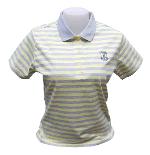 C017-เสื้อโปโลผู้หญิงลายริ้ว ( มีพิมพ์ลาย )