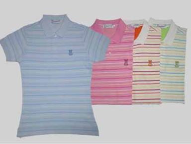 B044-เสื้อโปโลผู้หญิงแขนสั้น