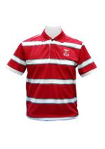 C003-เสื้อโปโลผู้ชายแขนสั้นลายริ้ว