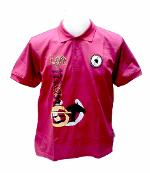 F036-เสื้อโปโลผู็ชายแขนสั้นมีพิมพ์ลาย