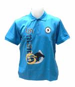 F036-เสื้อโปโลผู็ชายแขนสั้นมีพิมพ์ลาย