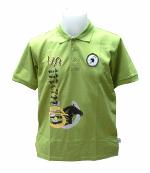 F036-เสื้อโปโลผู็ชายแขนสั้นมีพิมพ์ลาย